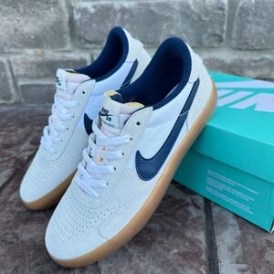Nike SB Men's Size 7 Summit White Navy Heritage Vulc Sneakers Shoes NEW